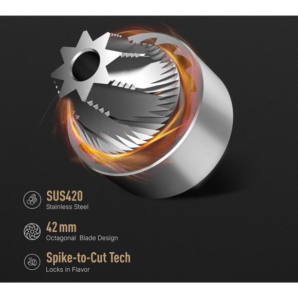 Portable Electric Coffee Grinder W/ Conical Burr 30 Grind Settings Espresso - Picture 3 of 7